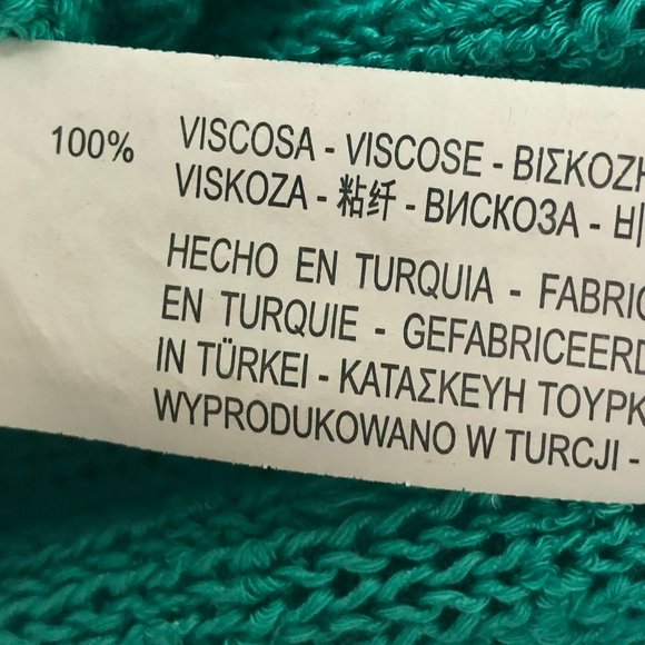 Zara Knit Longsleeve Sweater Turquoise Size M - Picture 5 of 5